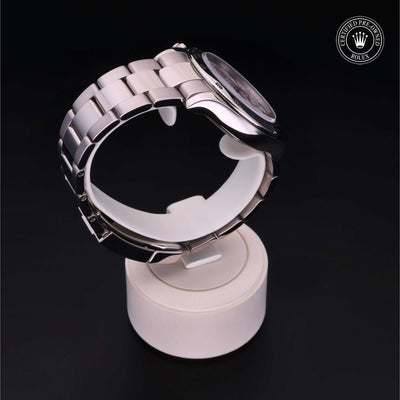 Rolex Certified Pre-owned Daytona M116509-0056 front on black background