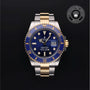 Rolex Certified Pre-owned Submariner M126613LB-0002 front on black background