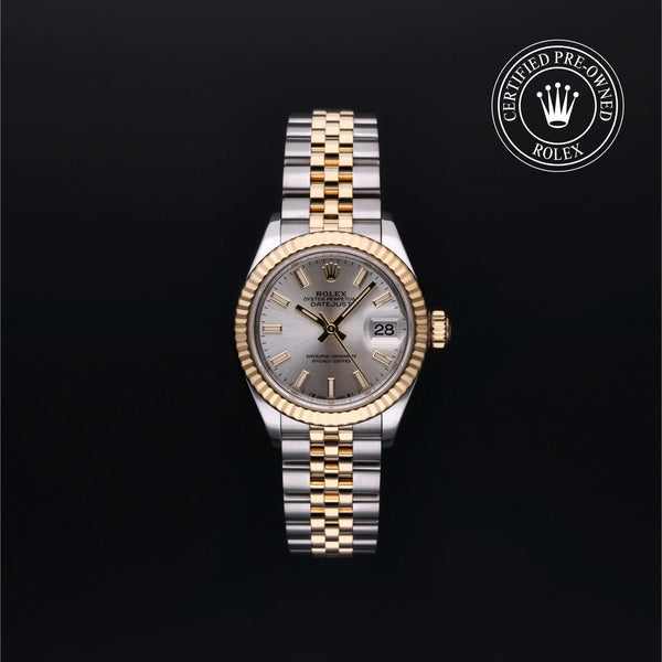 Rolex Certified Pre-owned Lady Datejust M279173-0019 front on black background