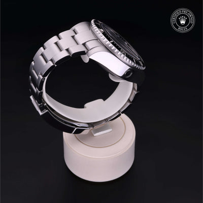 Rolex Certified Pre-owned Sea-Dweller M116660-0001 front on black background