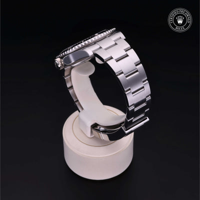 Rolex Certified Pre-owned Submariner M124060-0001 front on black background