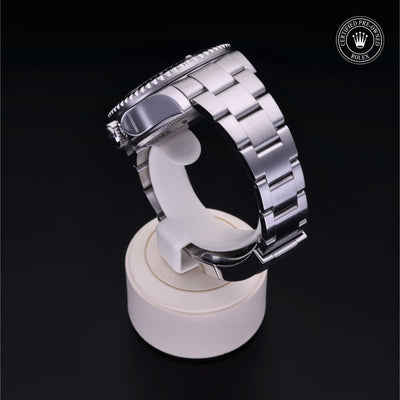 Rolex Certified Pre-owned Sea-Dweller M116660-0003 front on black background