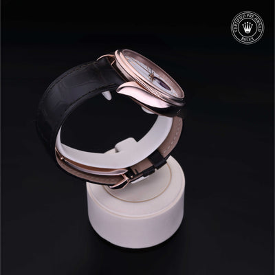 Rolex Certified Pre-owned Cellini M50535-0002 front on black background