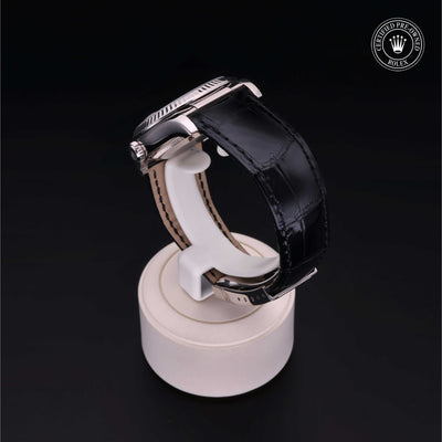 Rolex Certified Pre-owned Datejust M116139-0164 front on black background