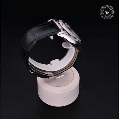 Rolex Certified Pre-owned Datejust M116139-0164 front on black background