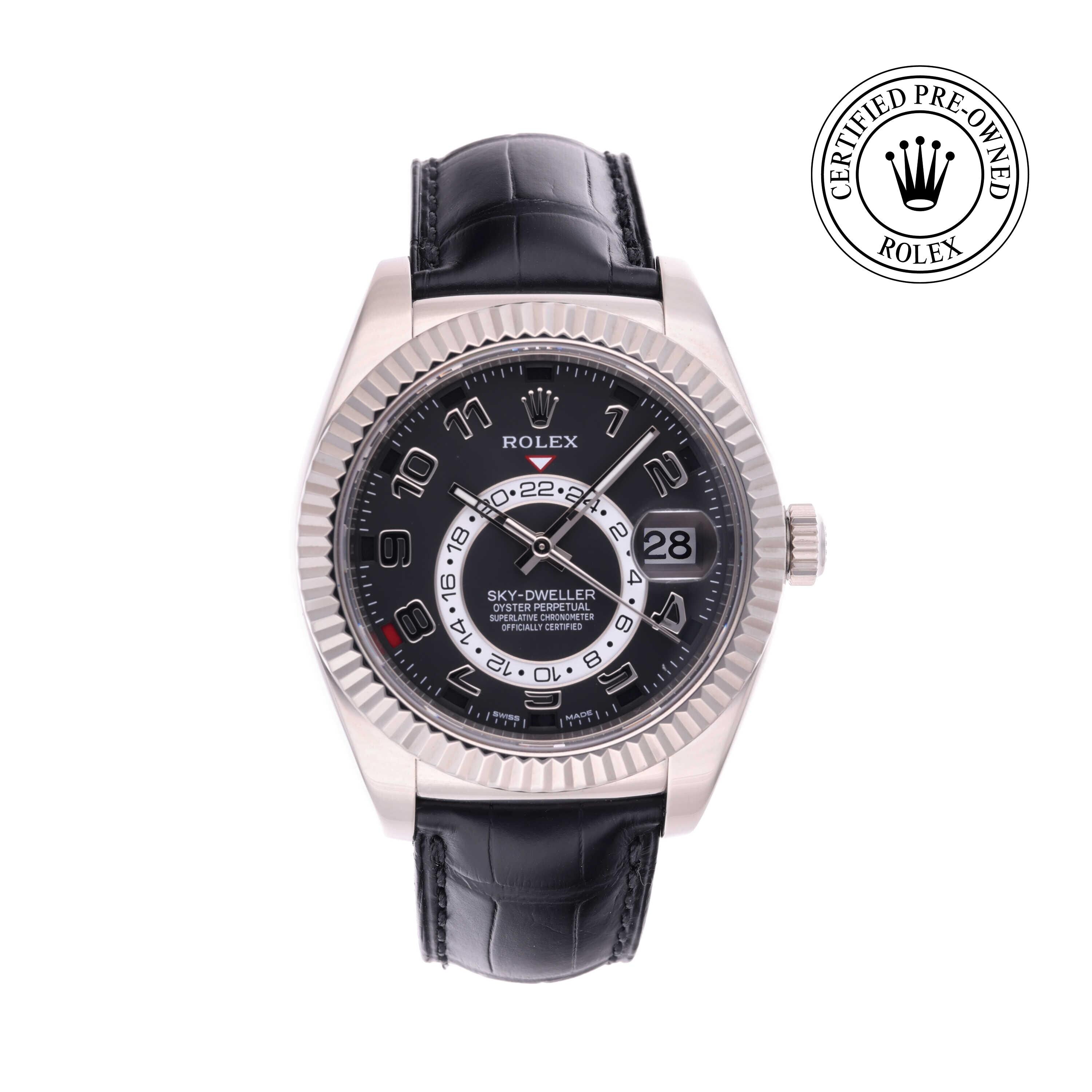 Rolex Certified Pre-owned Sky-Dweller M326139-0003 front on white background