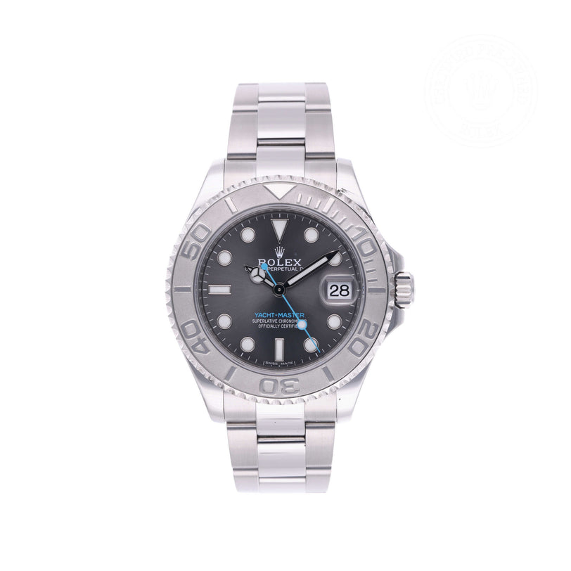 Rolex Certified Pre-owned Yacht-Master M268622-0002 front on white background
