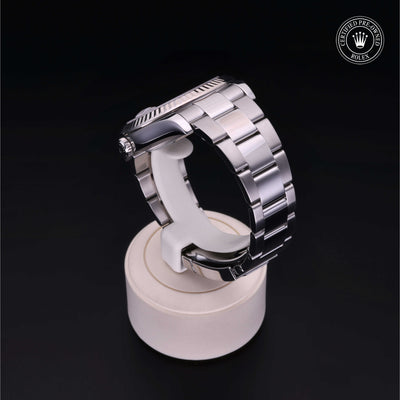 Rolex Certified Pre-owned Datejust M116334-0002 front on black background