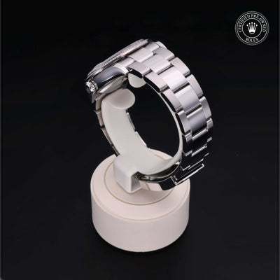 Rolex Certified Pre-owned Datejust M126284RBR-0022 front on black background