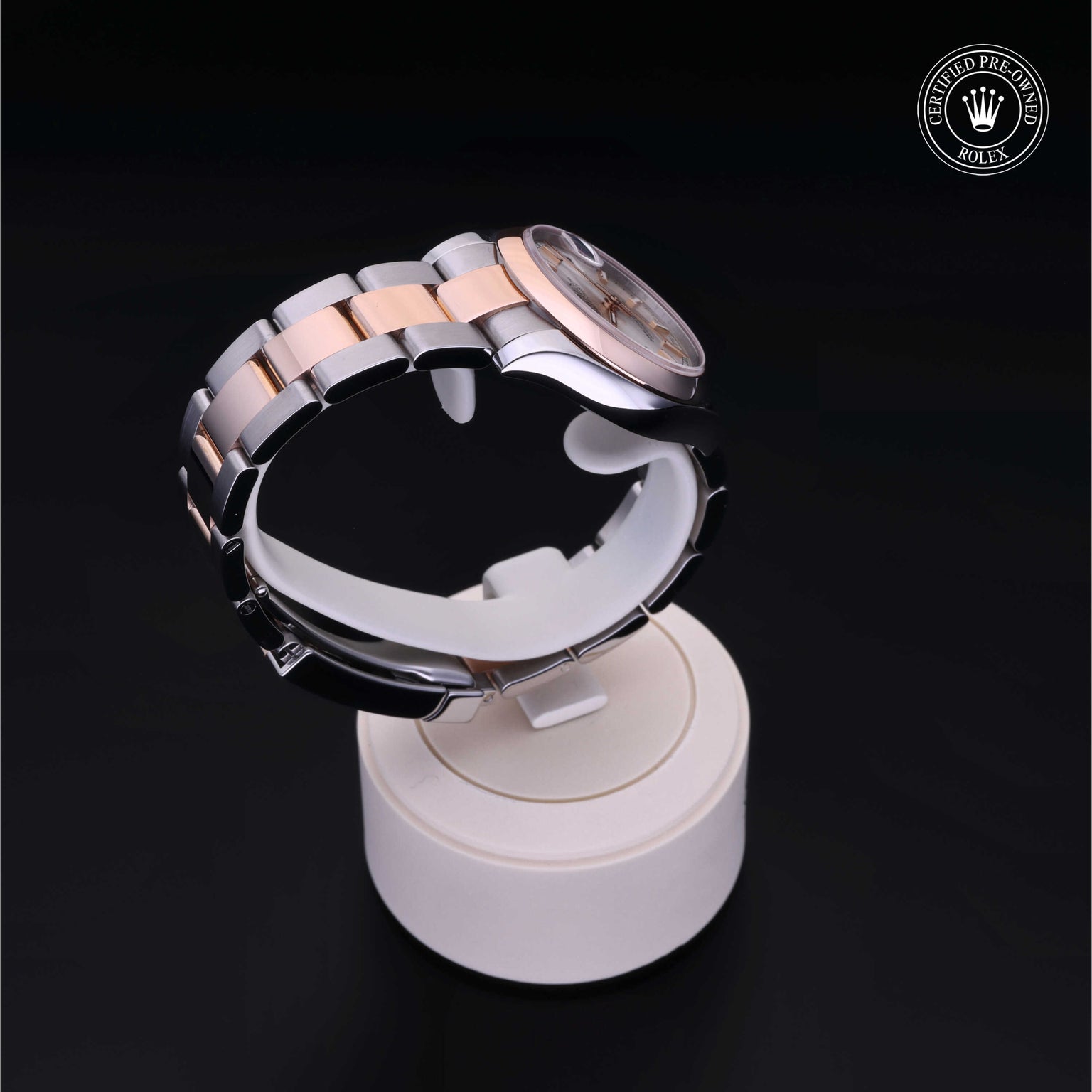 Rolex Certified Pre-owned Lady Datejust M178241-0002 front on black background