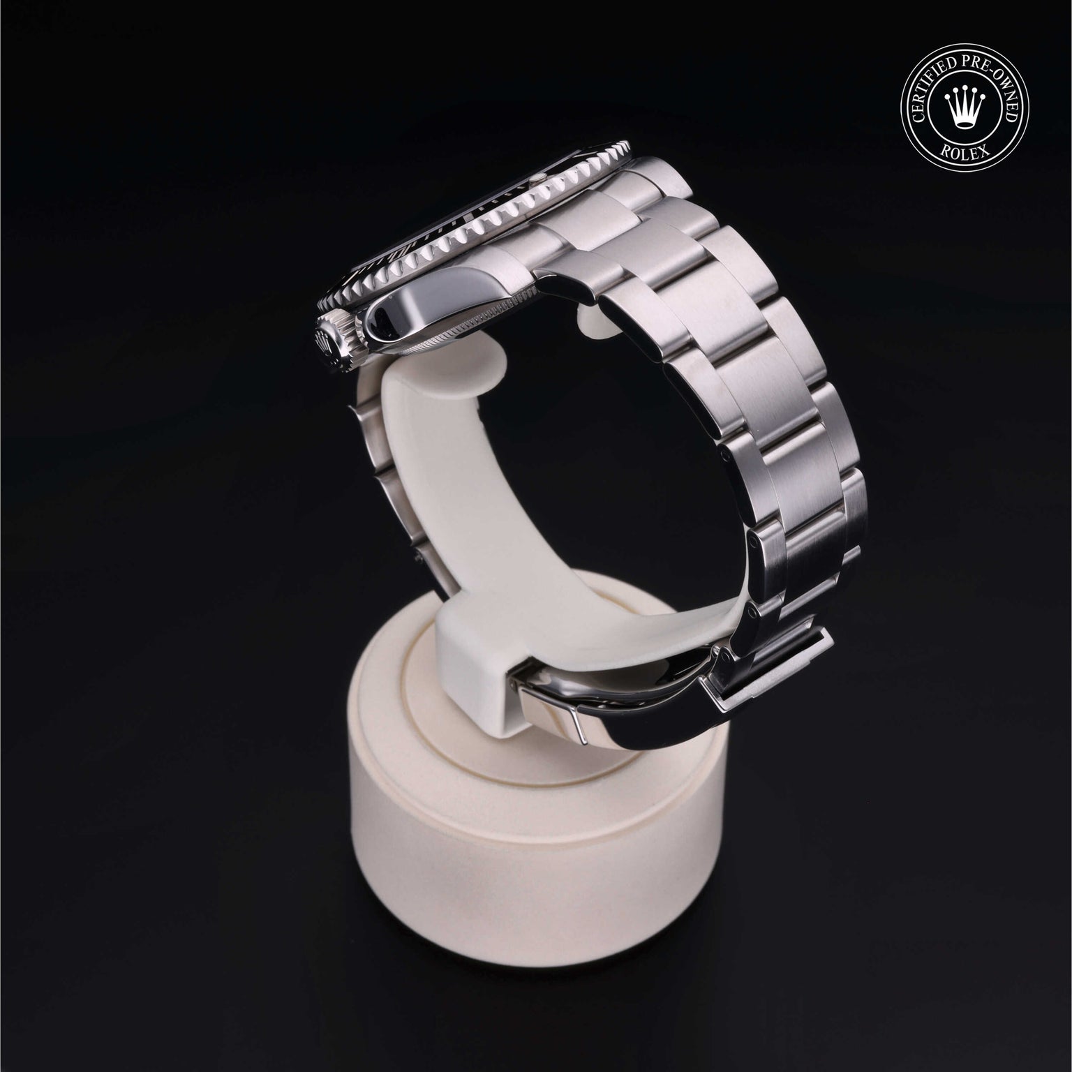 Rolex Certified Pre-owned Submariner M114060-0002 front on black background