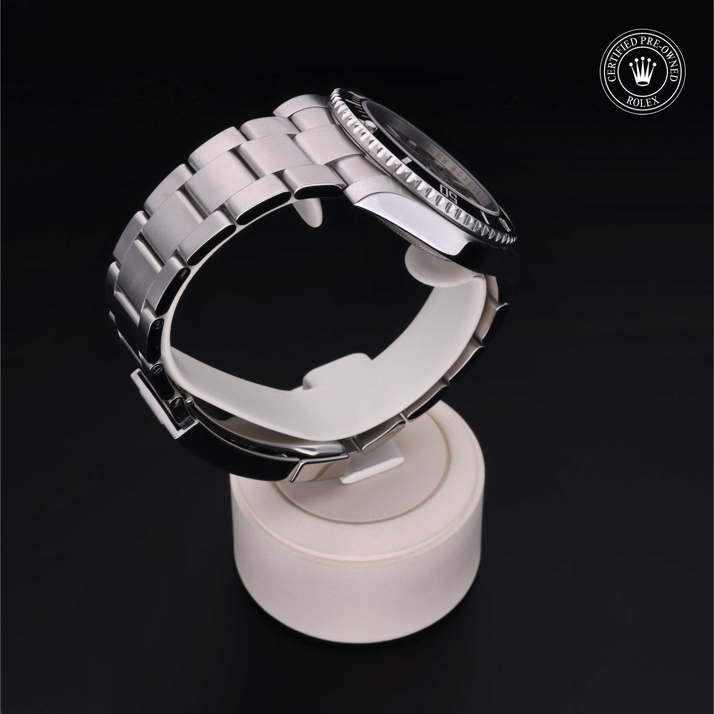 Rolex Certified Pre-owned Submariner M114060-0002 front on black background