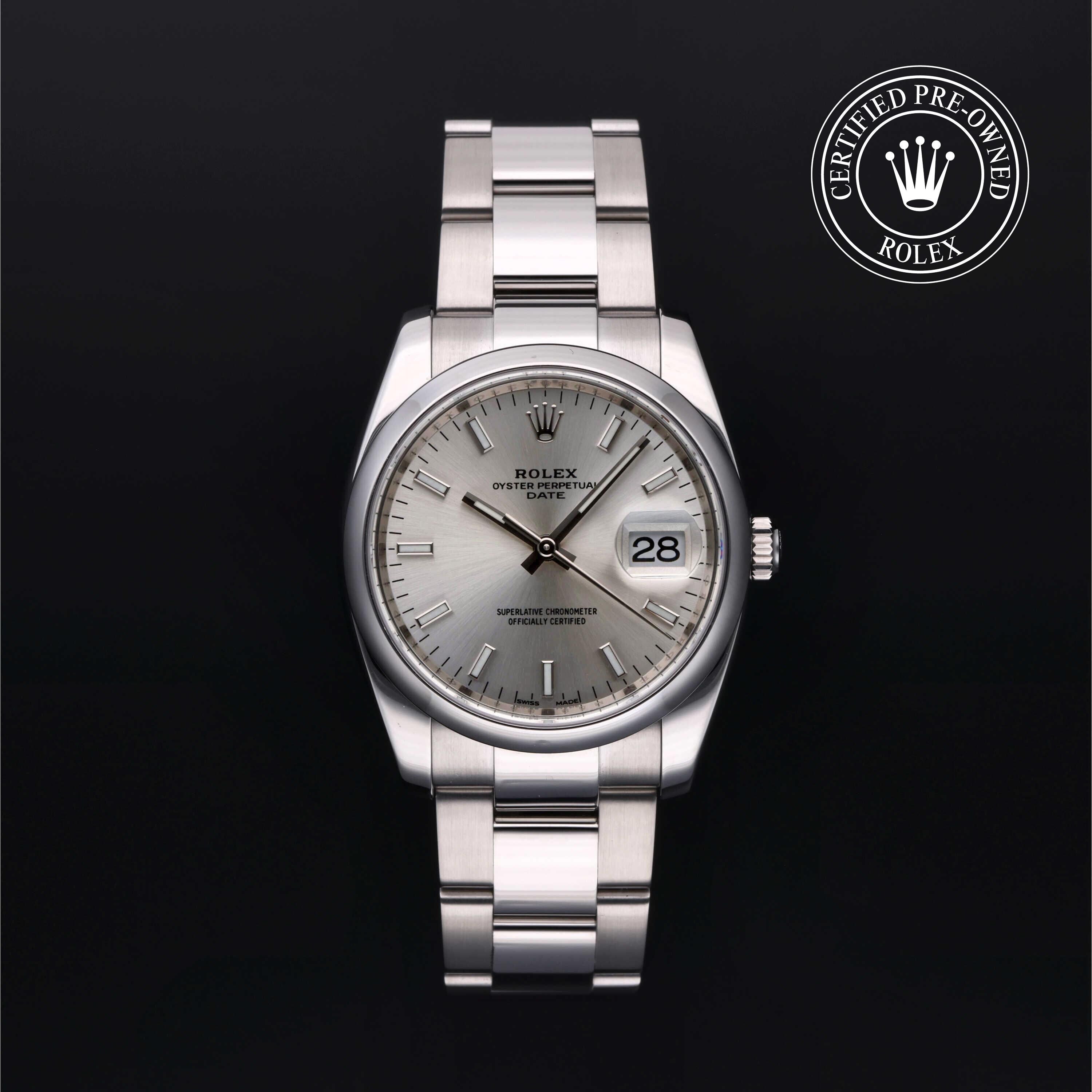 Rolex CPO Date M115200 front on white background
