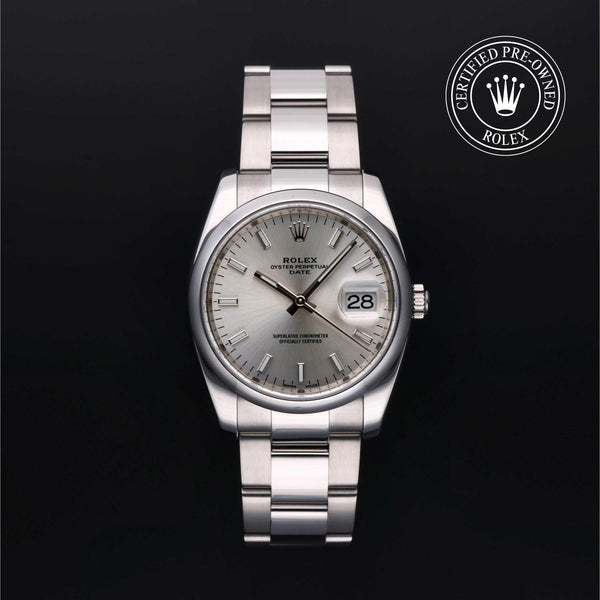 Rolex CPO Date M115200 front on white background