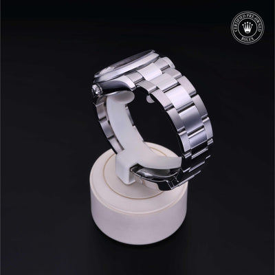 Rolex CPO Date M115200 front on white background