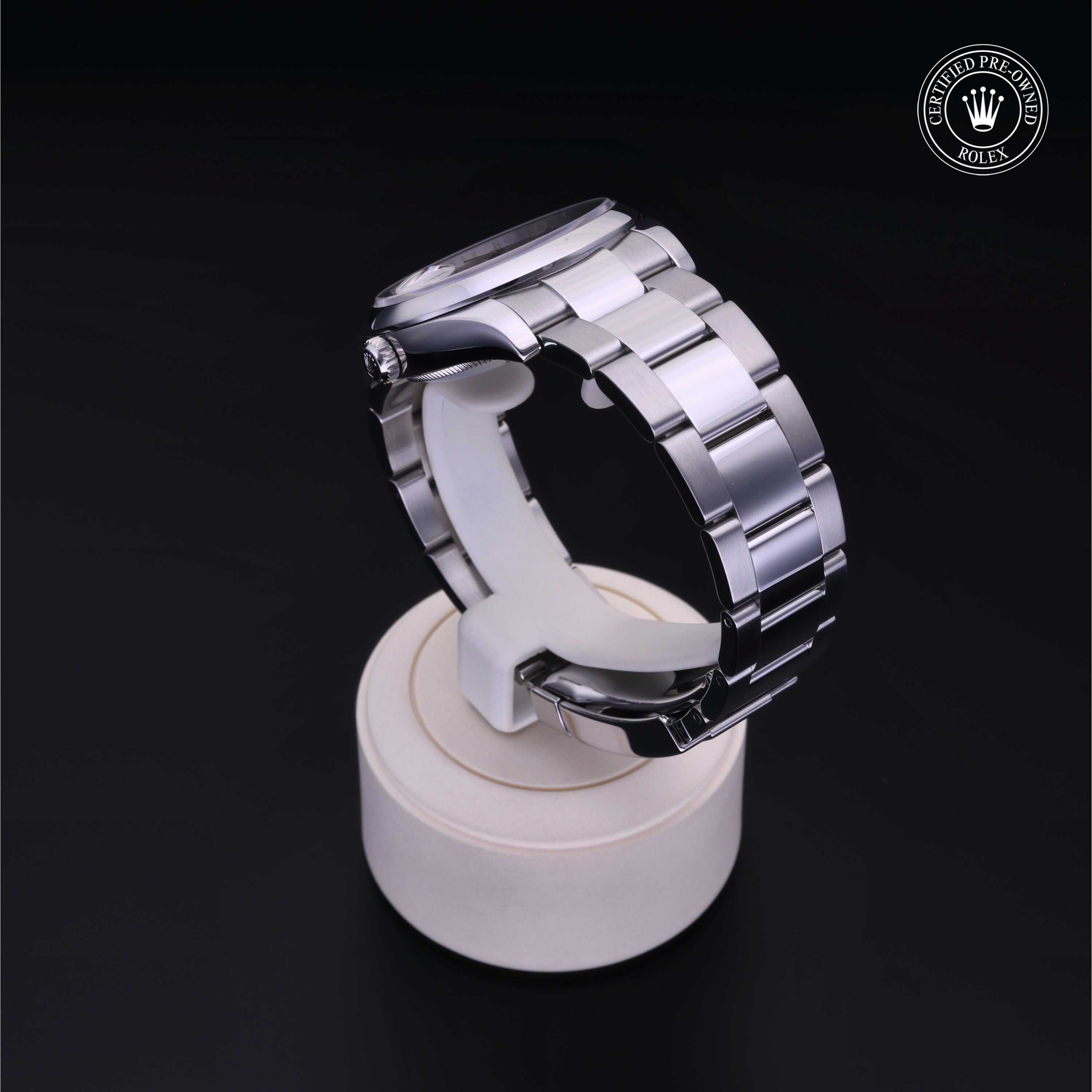Rolex CPO Date M115200 front on white background