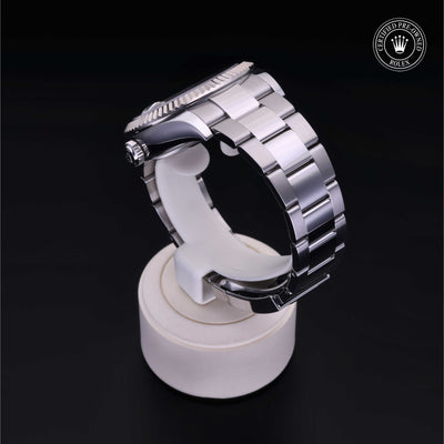 Rolex Certified Pre-owned Sky-Dweller M326934-0005 front on black background