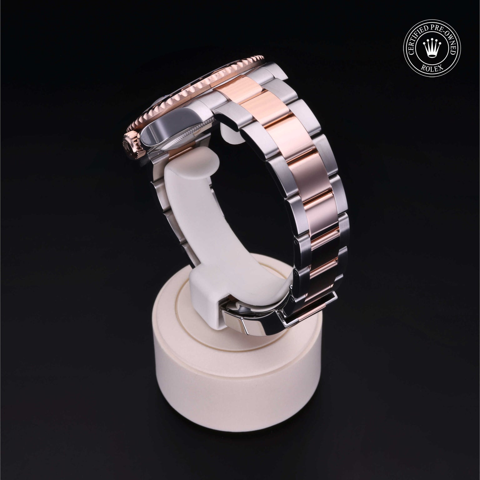 Rolex Certified Pre-owned GMT II M126711CHNR-0002 front on black background