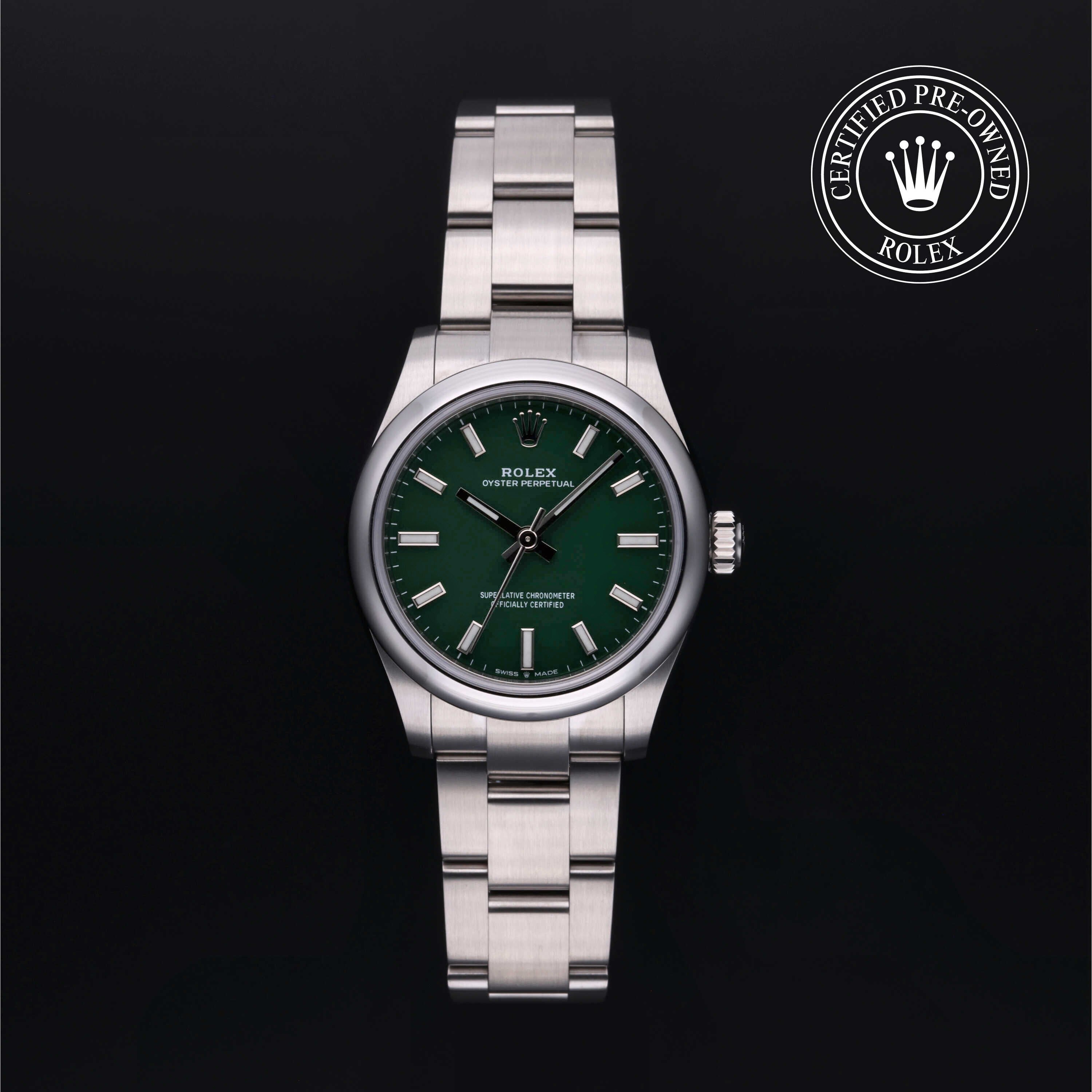 Rolex Certified Pre-owned Lady Datejust M277200-0006 front on black background