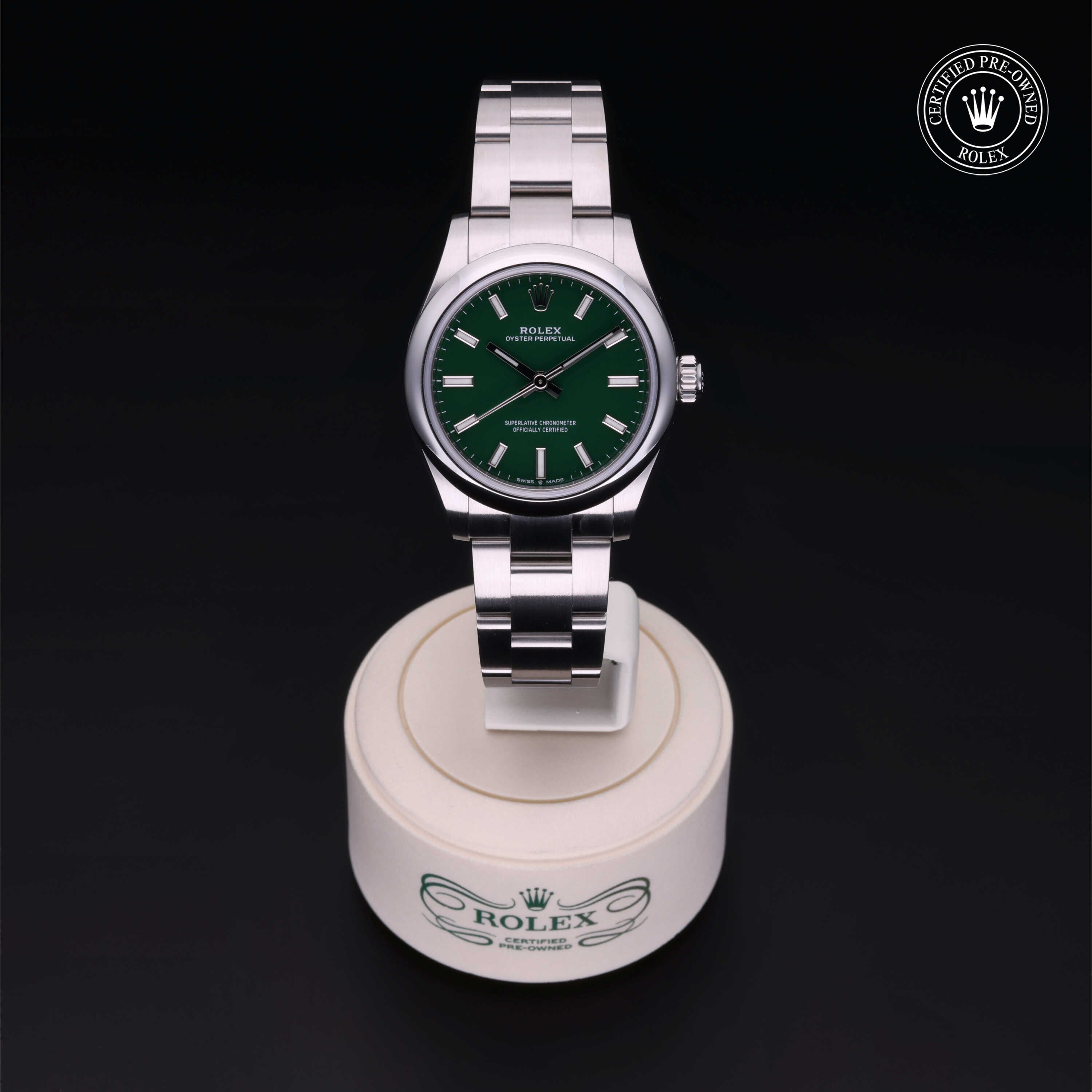 Rolex Certified Pre-owned Lady Datejust M277200-0006 front on black background