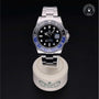 Rolex Certified Pre-owned GMT M126710BLNR-0003 front on black background