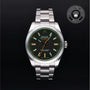 Rolex Certified Pre-owned Milgauss M116400GV-0001 front on black background