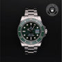 Rolex Certified Pre-owned Submariner M116610LV-0002 front on black background