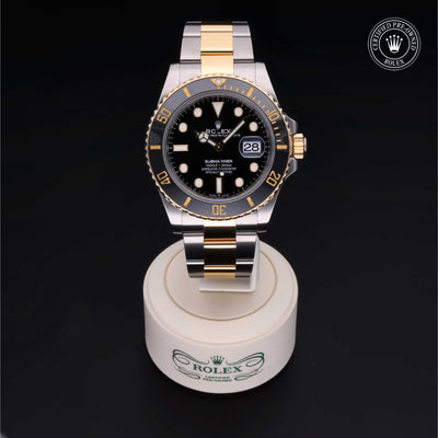 Rolex Certified Pre-owned Submariner M126613LN-0002 front on black background
