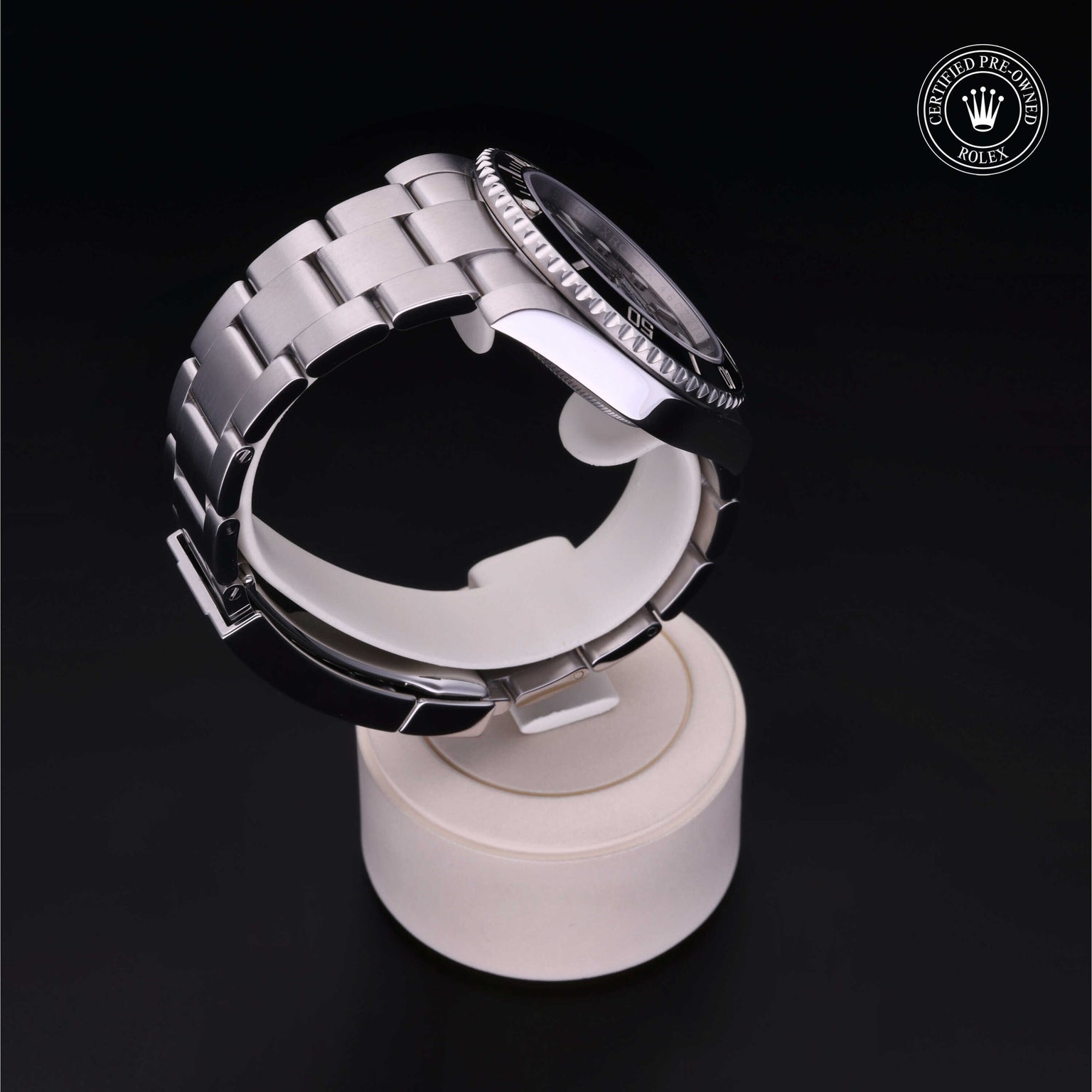 Rolex Certified Pre-owned Submariner M114060-0002 front on black background