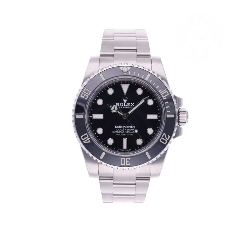 Rolex Certified Pre-owned Submariner M114060-0002 front on white background