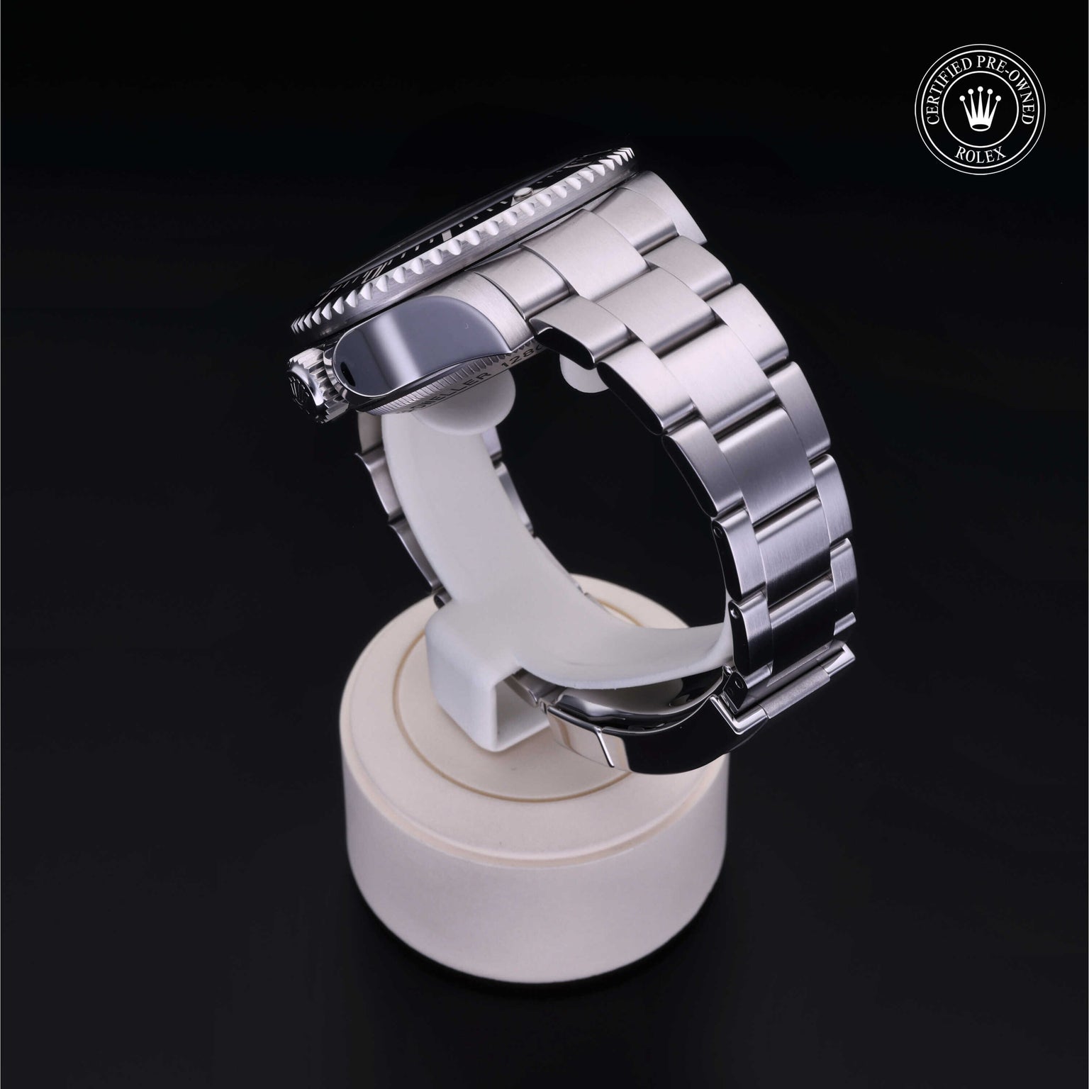 Rolex Certified Pre-owned Sea-Dweller M116660-0001 front on black background