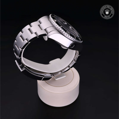 Rolex Certified Pre-owned Sea-Dweller M116660-0001 front on black background