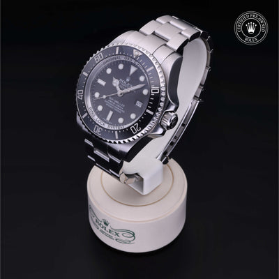 Rolex Certified Pre-owned Sea-Dweller M116660-0001 front on black background