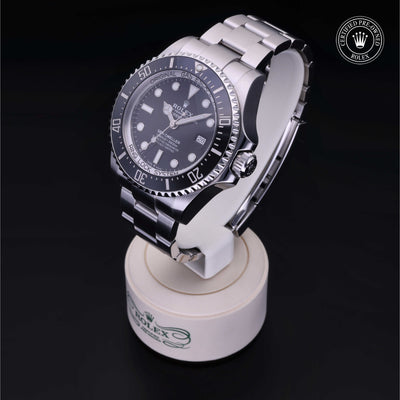 Rolex Certified Pre-owned Sea-Dweller M126660-0001 front on black background