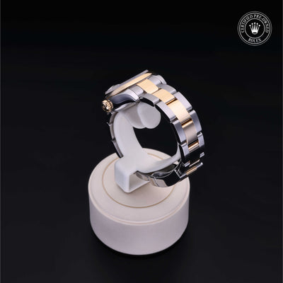 Rolex Certified Pre-owned Lady Datejust M179163-0056 front on black background