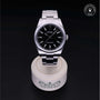 Rolex Certified Pre-owned Oyster Perpetual M114300-0001 front on black background