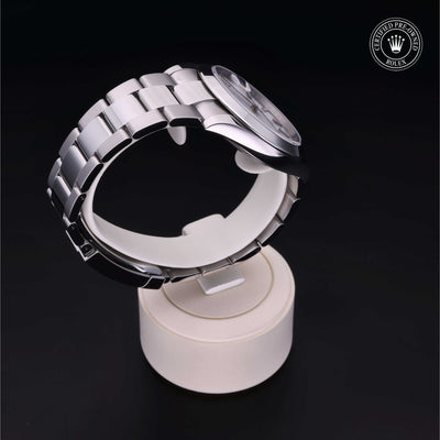 Rolex Certified Pre-owned Datejust M126300-0005 front on black background