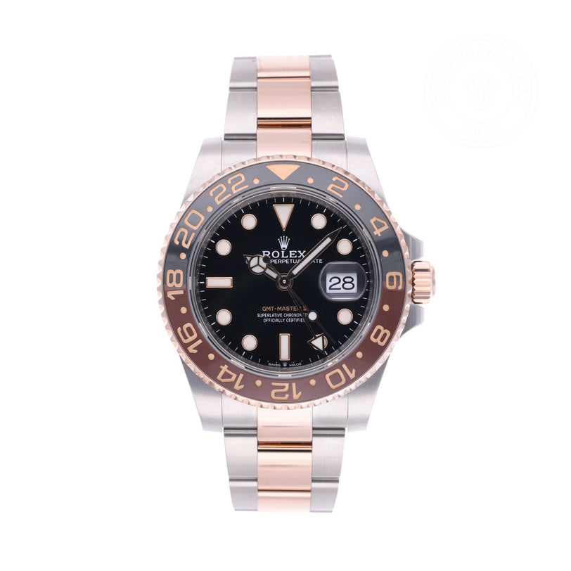 Rolex Certified Pre-owned GMT M126711CHNR-0002 front on white background