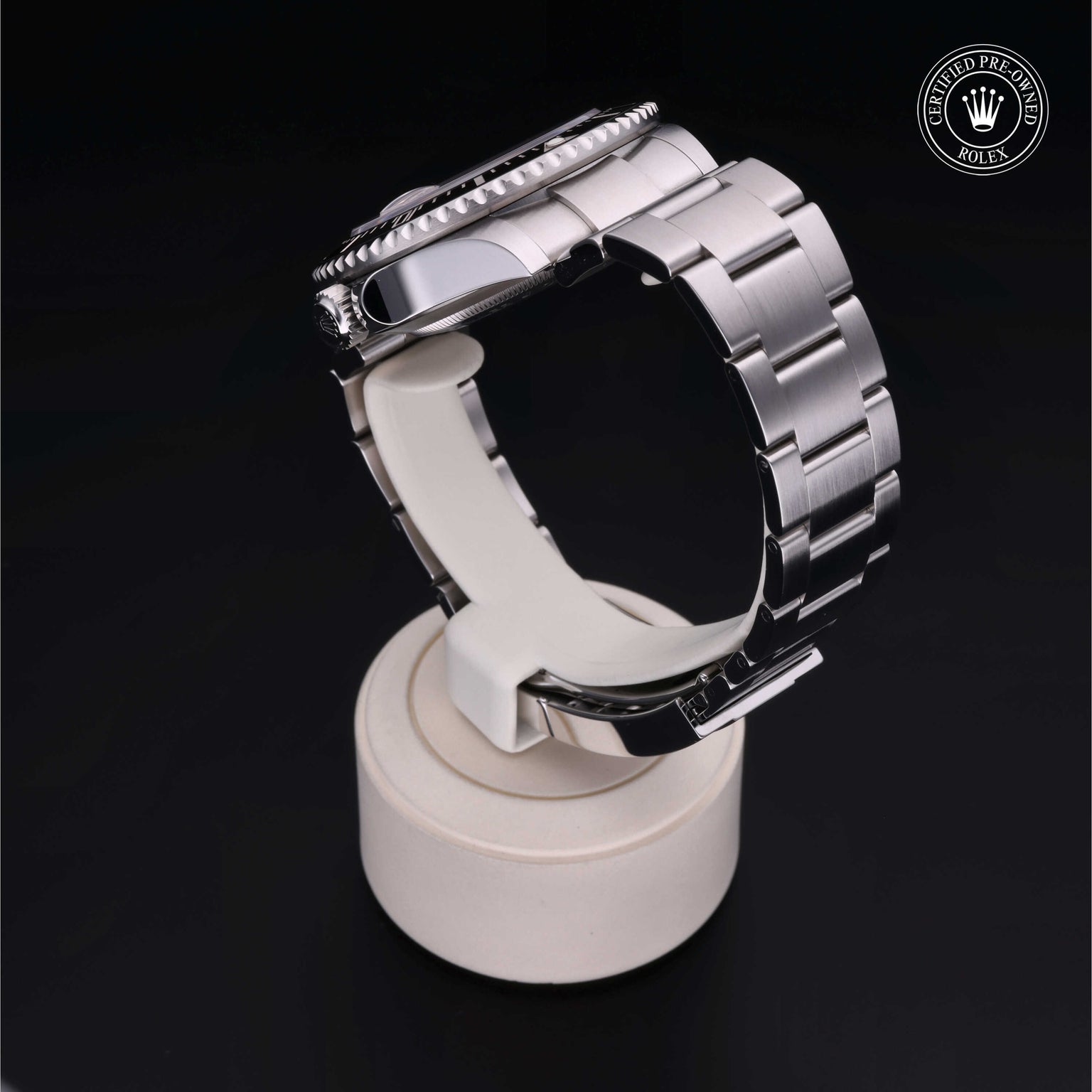 Rolex Certified Pre-owned Sea-Dweller M126600-0001 front on black background