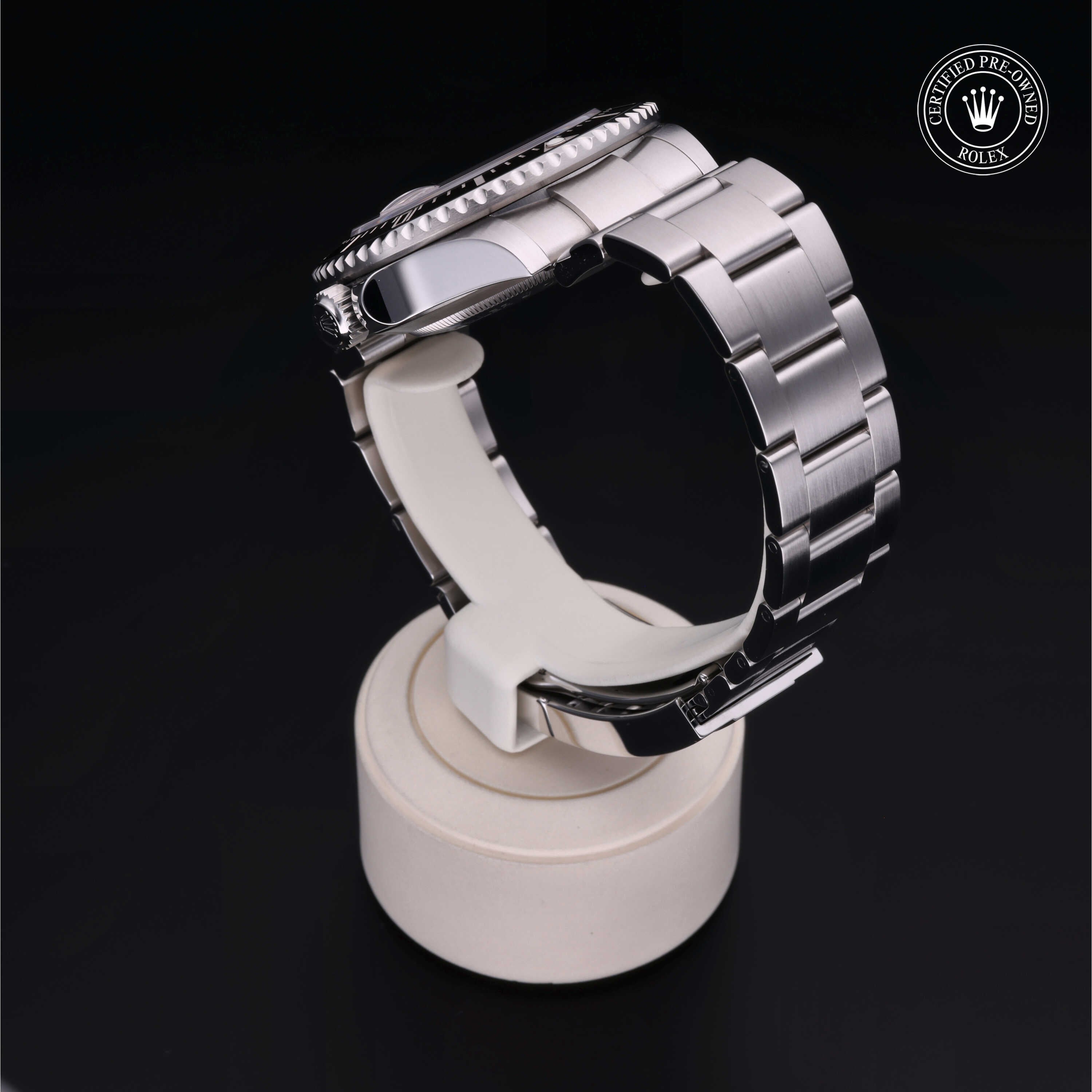 Rolex Certified Pre-owned Sea-Dweller M126600-0001 front on black background