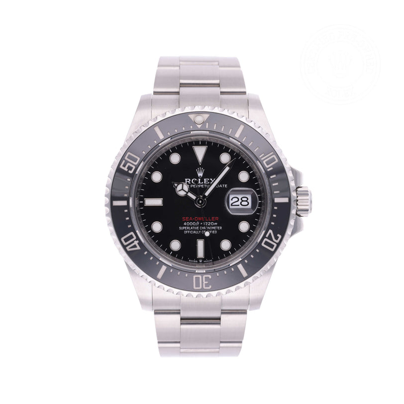 Rolex Certified Pre-owned Sea-Dweller M126600-0001 front on white background