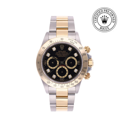 Rolex CPO Daytona M16523 front on white background