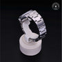 Rolex Certified Pre-owned Explorer M114270-0002 front on black background