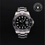 Rolex Certified Pre-owned GMT M116710LN-0001 front on black background