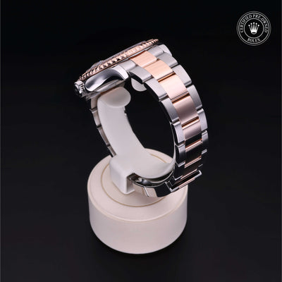 Rolex Certified Pre-owned Yacht-Master M126621-0001 front on black background