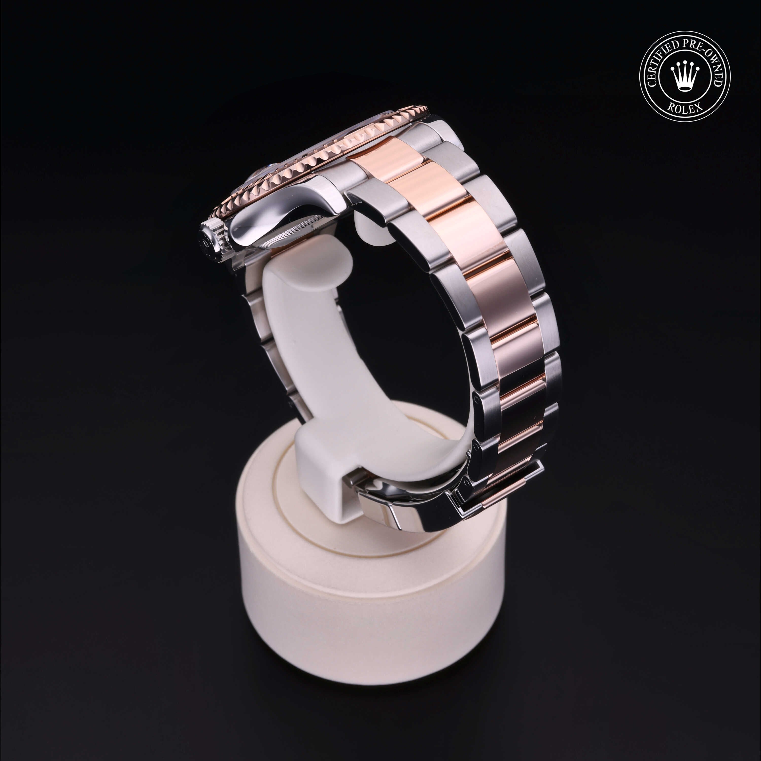 Rolex Certified Pre-owned Yacht-Master M126621-0001 front on black background