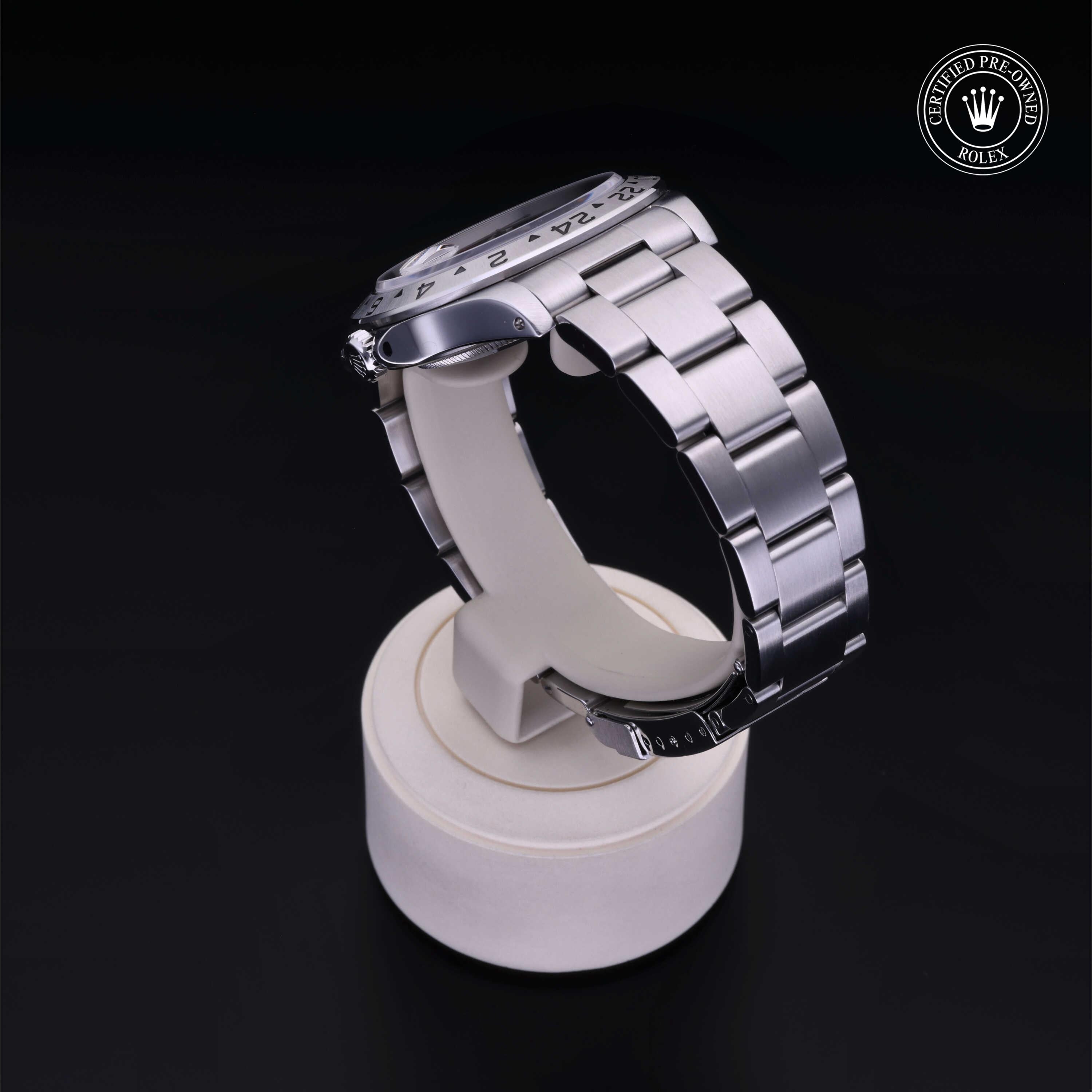 Rolex CPO Explorer M16570 front on white background