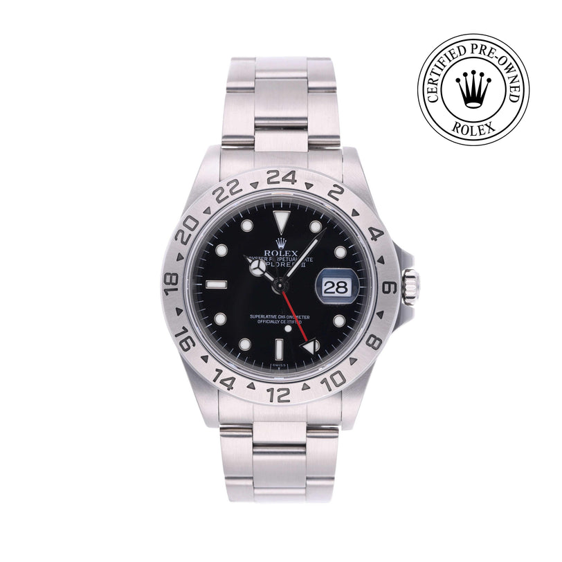 Rolex CPO Explorer M16570 front on white background