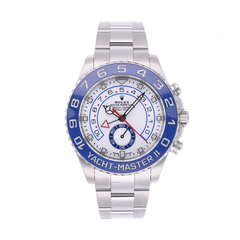 Rolex Certified Pre-owned Yacht-Master M116680-0002 front on white background