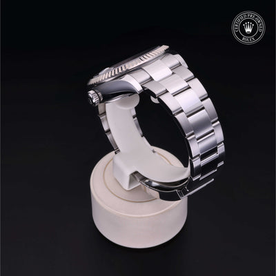 Rolex Certified Pre-owned Sky-Dweller M326934-0005 front on black background